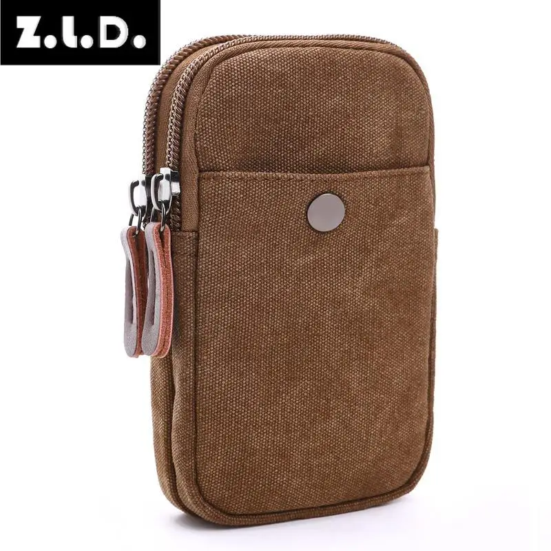 

Z.L.D. men's and women's fashion canvas leisure bag men's wallet phone bag multi-color optional Canvas Wallet Coin Wallet Bolso