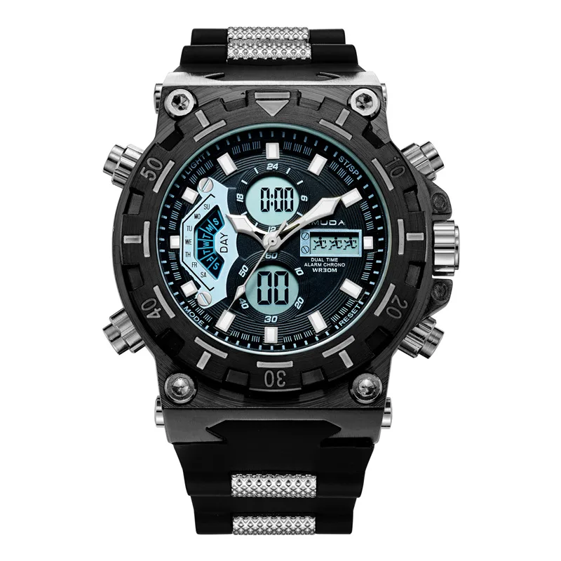 Skup Męskie zegarki AMUDA marka męskie zegarki kwarcowe sportowe cyfrowe męskie zegarki na rękę wodoodporne wielofunkcyjne męskie zegary