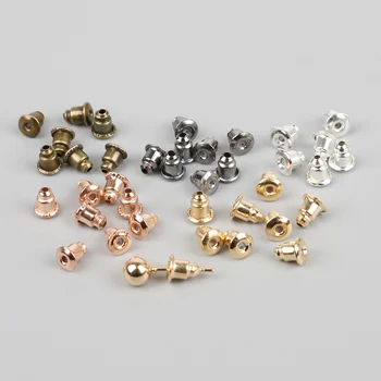 

200pcs/lot Bullet Shape Plastic Earring Backs Stopper diy Earrings Plastic Ear Plugging Blocked DIY Jewelry Finding
