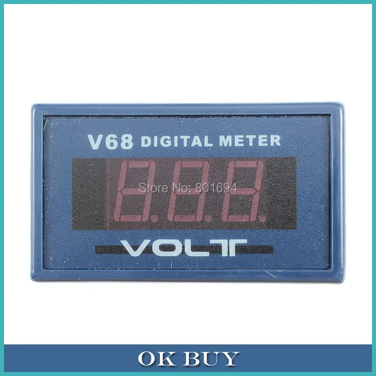Цифровой вольтметр V68A AC 0 600 в 56 &quot Красный светодиодный панель напряжения