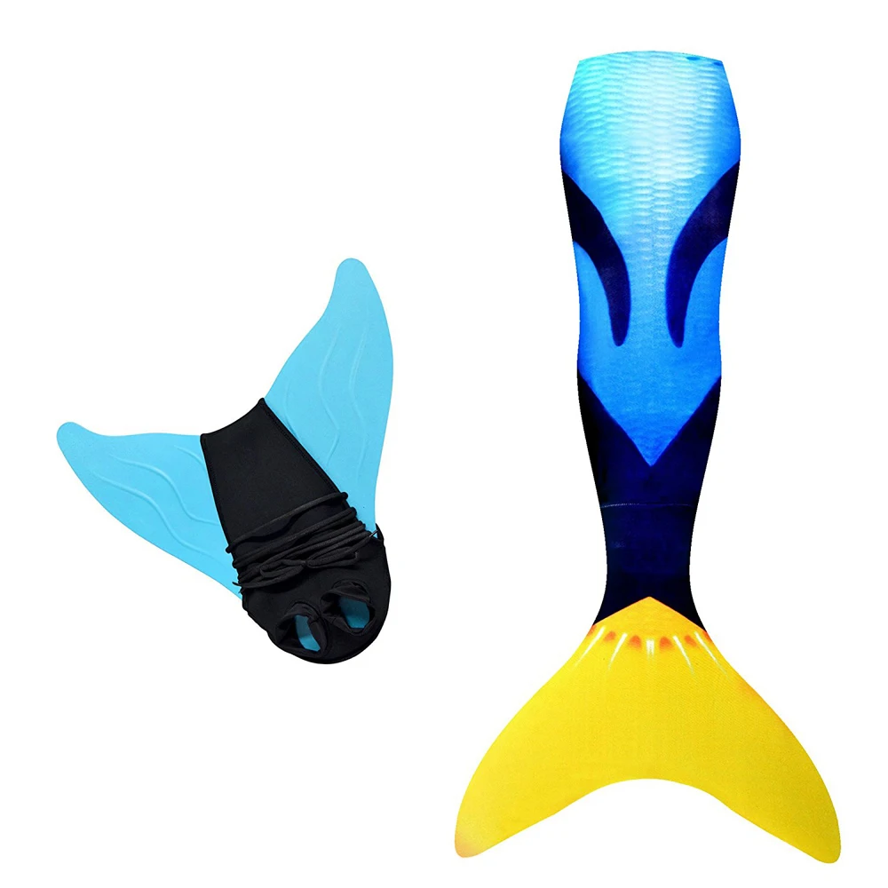 

1 PC Adult Kids Children Swimming Fins Training Flipper Mermaid Swim Fin Swimming Foot Flipper Diving Feet Tail Monofin