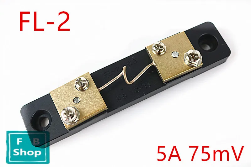 

1pcs DC 5A 75mV Black Current Shunt Resistor for Digital Amp Ampere Analog Meter DC 5A Ammeter
