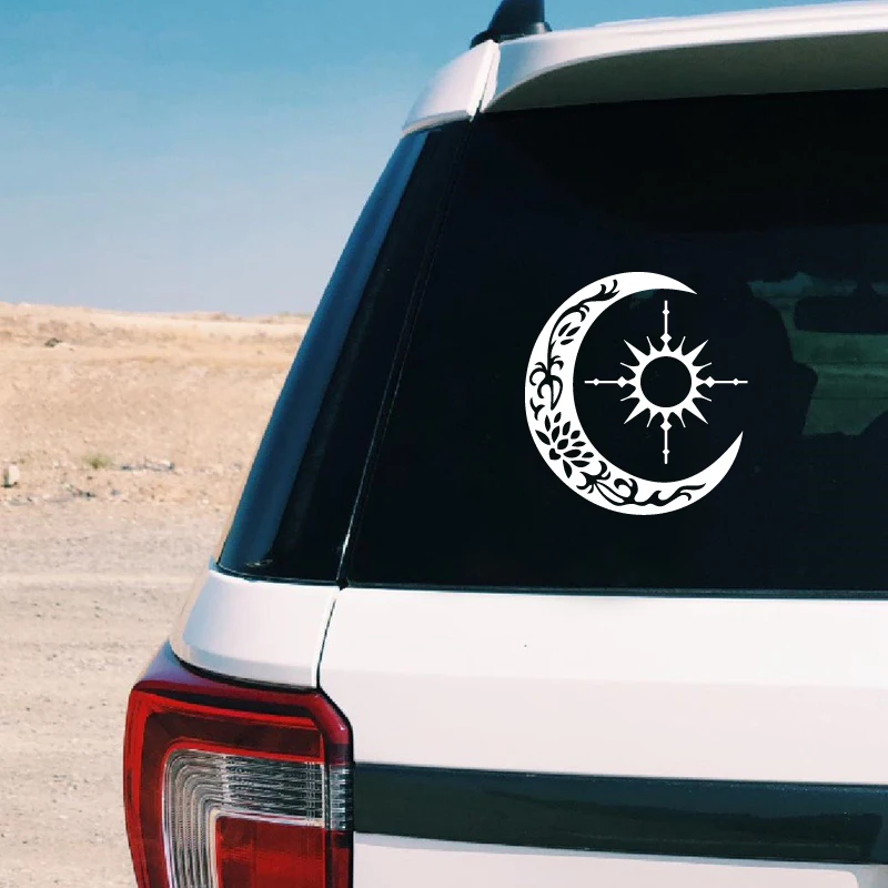 crescent moon car stickers