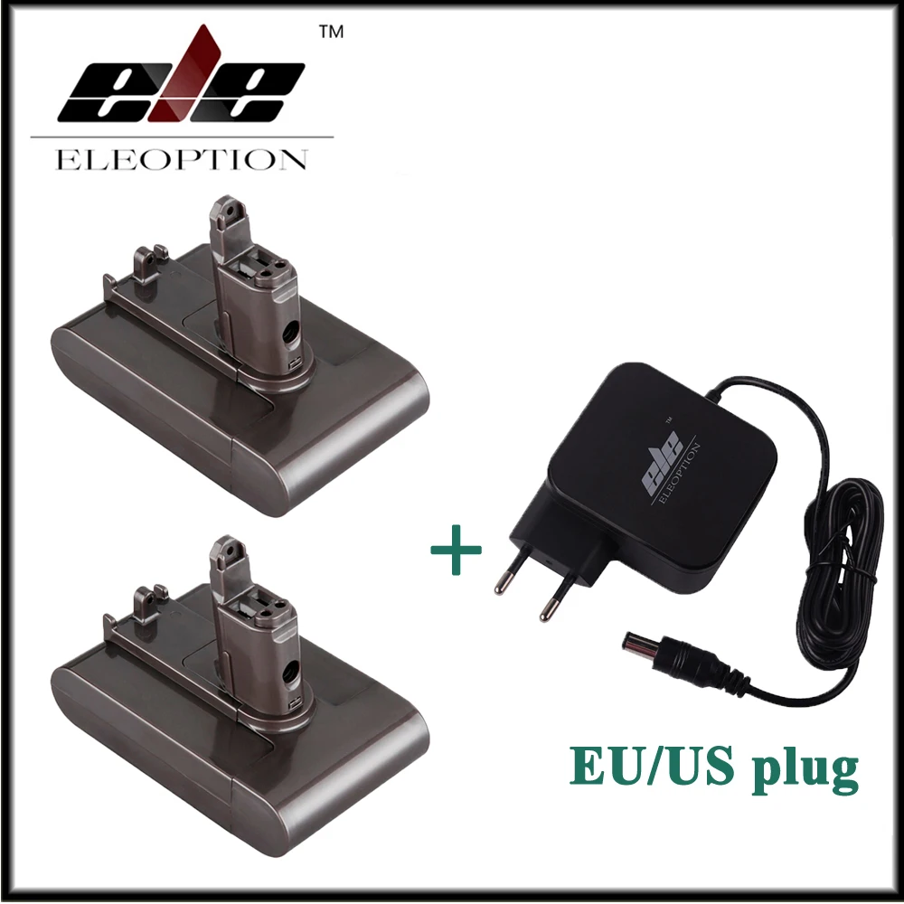 

2x 22.2V 2.0Ah Li-ion Rechargeable Battery for Dyson DC31 DC34 DC35 Type B 6-Cell Vacuum Cleaner With AC Adapter Charger