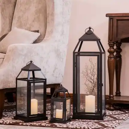 European Wrought Iron Floor Candlestick Outdoor Wedding