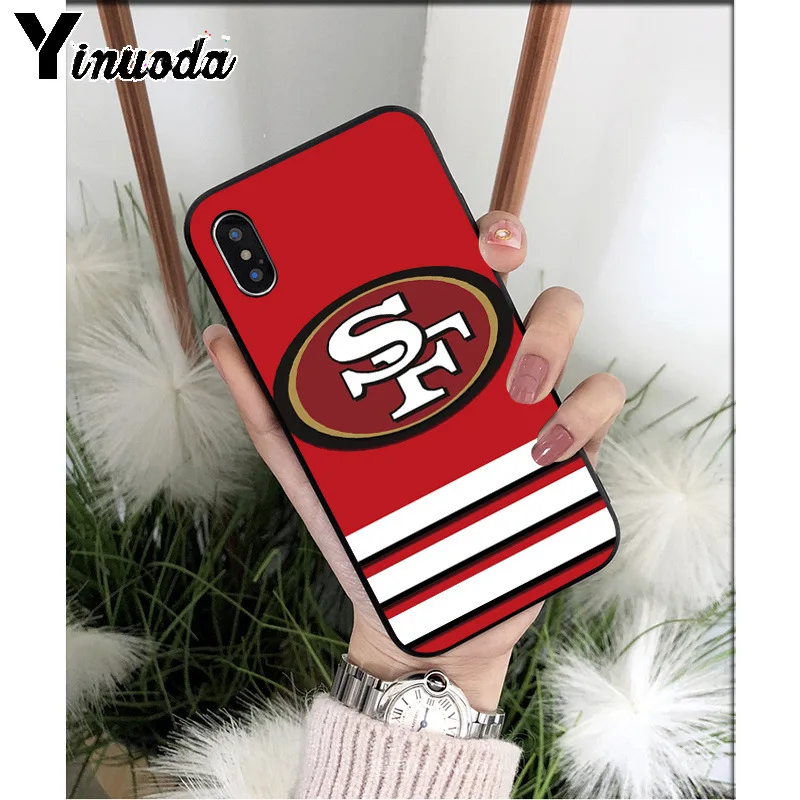 A15 Yinuoda San Francisco 49ers ТПУ мягкий черный чехол для телефона чехол для iPhone 8 7 6 6S Plus 5 5S SE XR X XS MAX чехол - Цвет: A15
