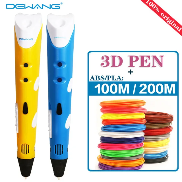Special Price Dewang 3D printing pen1.75mm ABS/PLA Smart drawing pen Filament Adapter Creative Gift+100m consuma Creative children's painting Special Price Dewang 3D printing pen1.75mm ABS/PLA Smart drawing pen Filament Adapter Creative Gift+100m consuma Creative children's painting