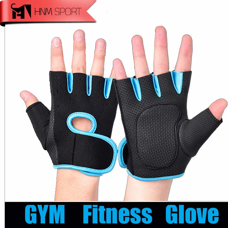 2018 New 1 Pair Gym Weight Lifting Leather Fitness Gloves For Traning Sports and Cyclingin