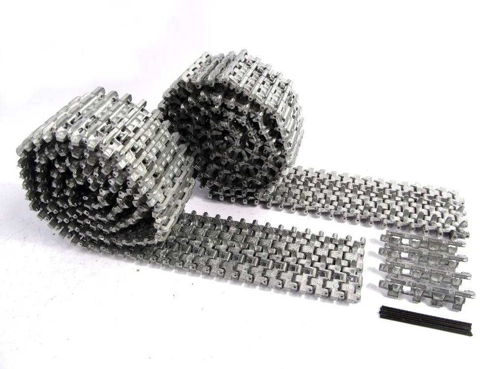 

75cm Metal Track Caterpillar Band Chain Perail Track For 3818/3818-1RC Tank Parts Heng Long 1/16 Tiger I Diy Robot Tank Chassis