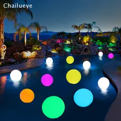 Пульт дистанционного управления RGB светодиодный плавающий бассейн шар свет открытый сад патио пейзаж газон свет подсвечиваемый стол для