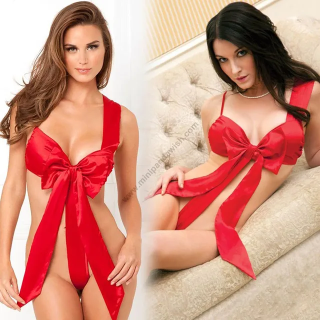 Sexy Womens Lovely Knot Body Bow Valentines Da