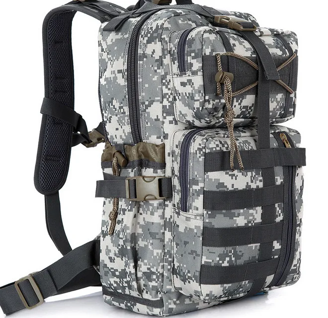 30L Camouflage Camping Bags Men Outdoor Waterproof Molle Bagpack Military 3P Tactical Assault Travel Camping Hiking Backpack