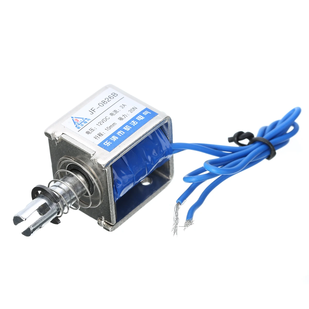 JF-0826B 12V/2A Open Frame Solenoid Reset 10mm Push Pull Type Electronic DC Electromagnet For Vending Textile Machines Mayitr