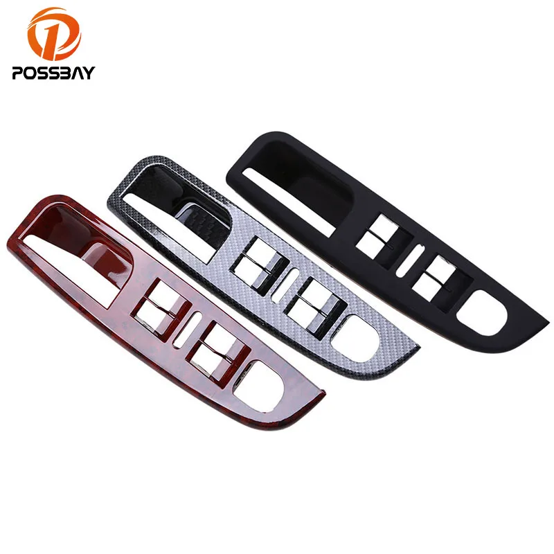 

POSSBAY Car Window Switch Control Panel Trim 1K4868049C for VW Golf 5 Door Window Switch Control Panel Bezel Interior Parts