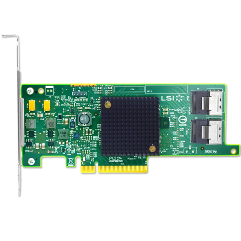 

Original LSI 9207-8I LSI00301 Controller RAID Card SATA+SAS Controller SFF8087*2 PCIe 3.0 X8