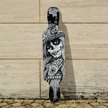 KOSTON pro carving style longboard deck with 8ply canada maple hot air laminated, long skateboard decks for cruising purpose