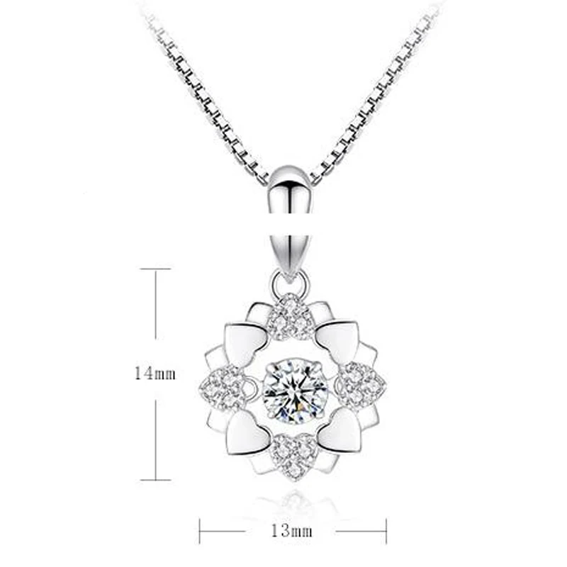 pendants necklaces women silver jewelry  (5)