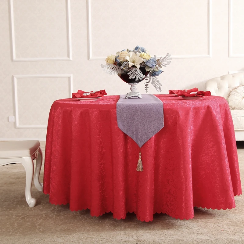 

Phoenix On Branches Rectangle Small Polyester Jacquard Hotel Tablecloths Wedding Table Round Cloth Decoration Mariage Table