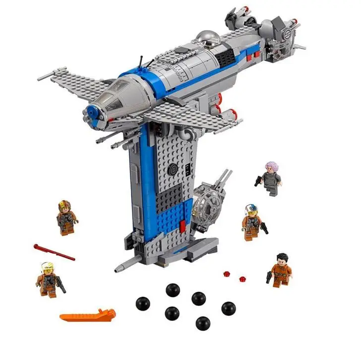 

Star Plan Wars Episode VIII Resistance Bomber Kit 873pcs Christmas Building Blocks Toys for Children