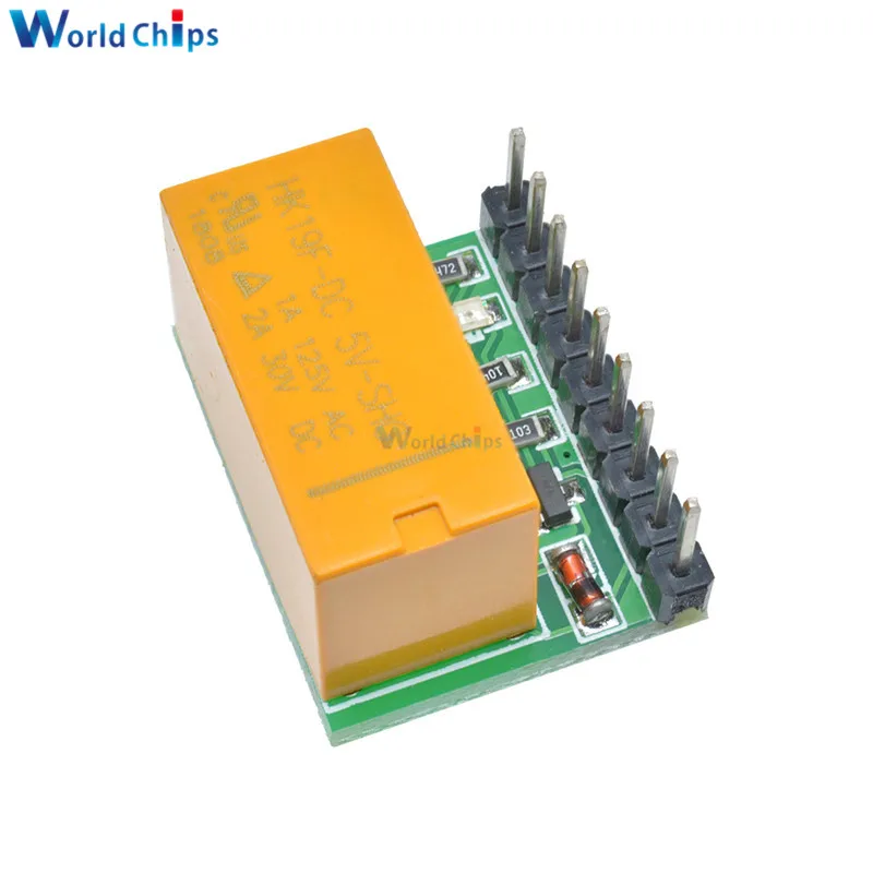 Diymore Mini 1 канал 5 в 12 В DC DPDT релейная плата двухполюсный двойной переключатель