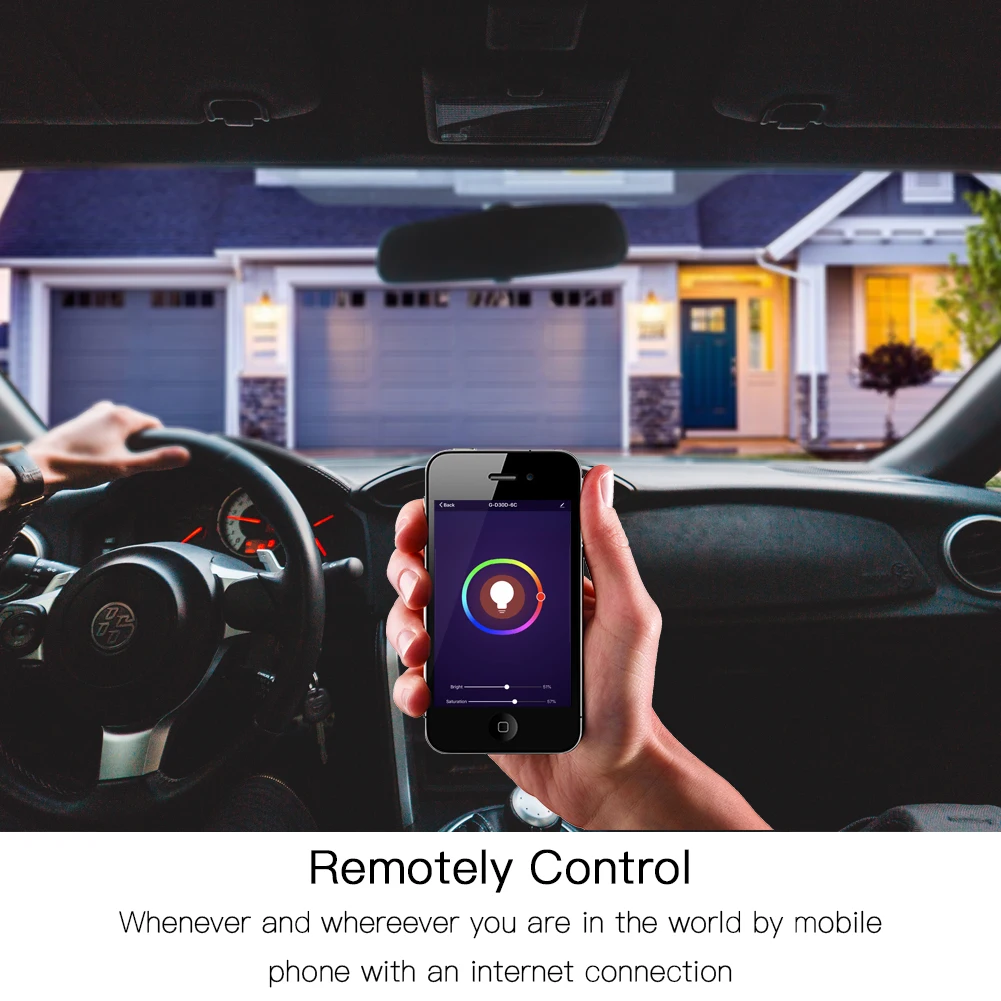 WiFi Smart LED Light Bulb 2700-6500k RGBCW Warm White Daylight Multicolor 50W Equivalent Work with Alexa Google Home GU10 2 Pack