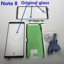 Оригинальная замена внешнего стекла для samsung Galaxy NOTE 8 N950 N950F ЖК-дисплей с сенсорным экраном Переднее стекло Внешний объектив