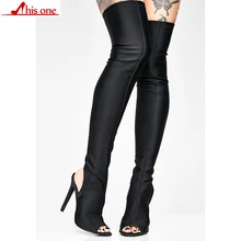 2019 Fashion Women Boots Autumn Winter Over the Knee Boots High Heel Peep Toe Thick Heel Bootie Woman Slingback Boots 2019 Fashion Women Boots Autumn Winter Over the Knee Boots High Heel Peep Toe Thick Heel Bootie Woman Slingback Boots