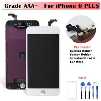 

10Pcs/Lot 100% NO Dead Pixel Quality AAA For iPhone 6 Plus LCD Display Touch Screen Digitizer Assembly 5.5" inch LCD for 6Plus