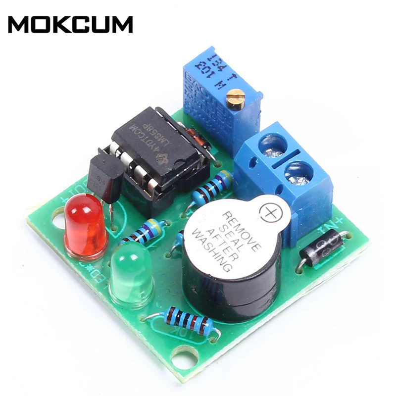 LM358 12 В Встроенная литиевая батарея низкое напряжение звуковой сигнал Lipo Lion под