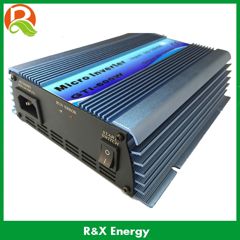 

600W on grid tie inverter 11-32VDC or 22-60VDC input, 90-140VAC or 170V-260VAC output, max 650W micro inverter MPPT function