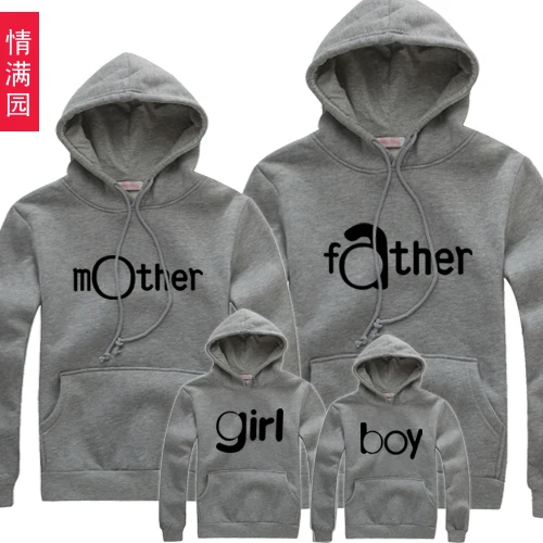 Bebé entre padres e hijos sudadera madre y niño ropa para