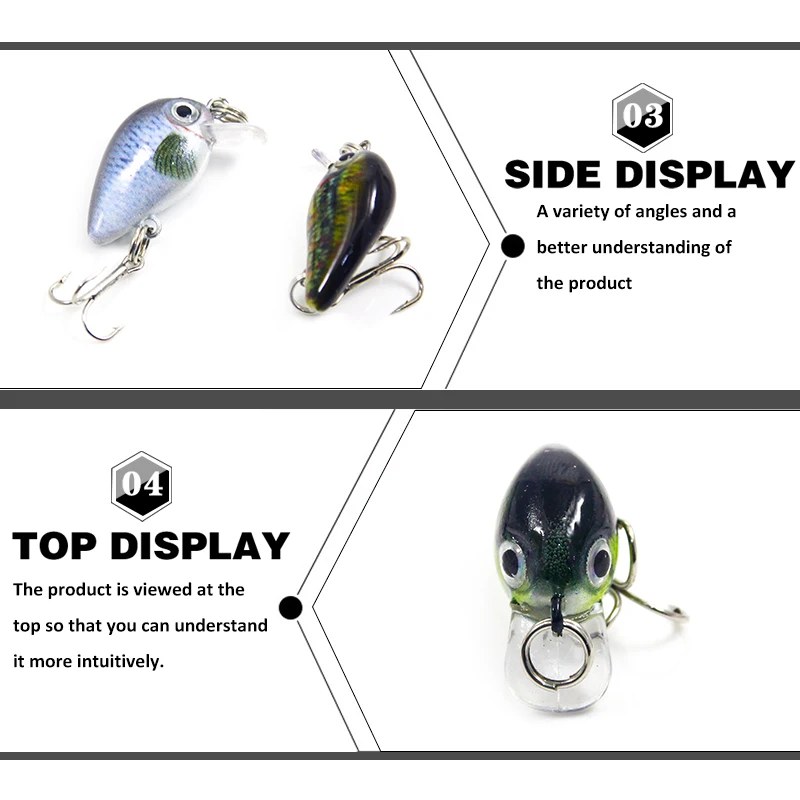 SEAPESCA 1 шт. мини сумашедшая рыбалка приманка 3D лазерные глаза Карп Рыболовный