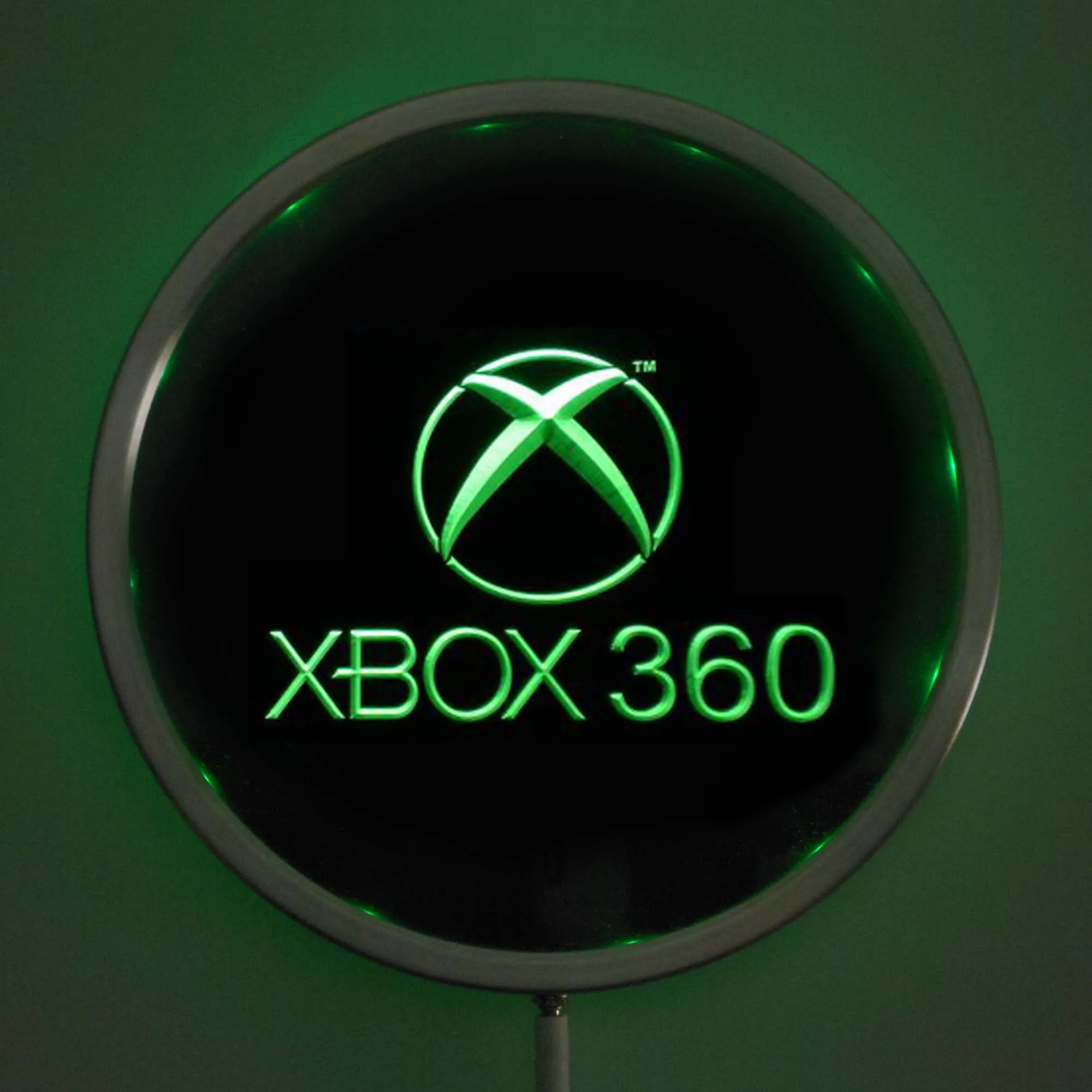 Xbox 360 Blue Logo: The Ultimate Neon Sign for Retro Gaming Enthusiasts, image size:2000x2000