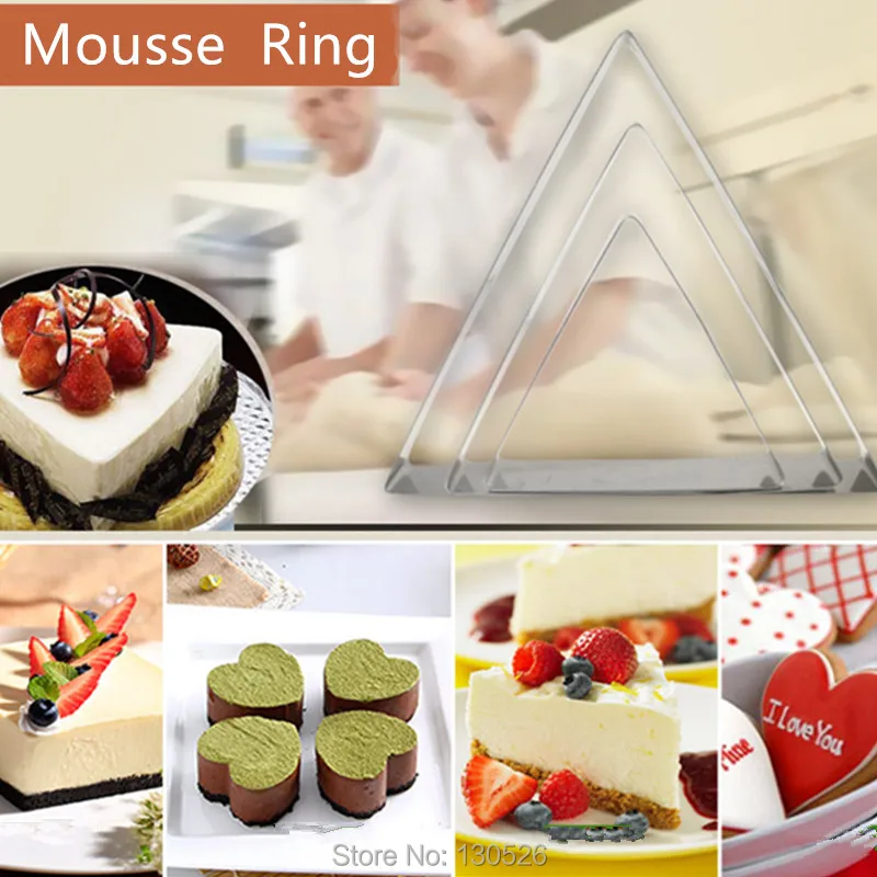 1Pcs Hot New 6/8/10 inches Stainless steel cutter Mousse Ring cake cutter Mold bakery supplies Bakeware Kitchen Accessories