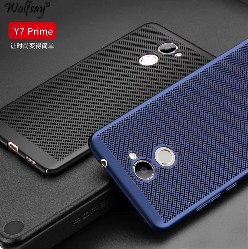 Wolfsay Матовая Жесткий чехол для huawei Y7 Prime 2017 ультра-тонкий 360 Полный Proective PC