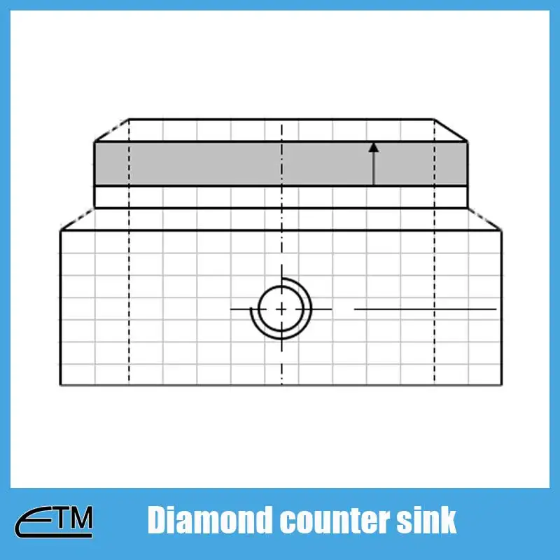 5pcs Sintered diamond countersink for glass countering match with glass drill bit Diameter 24~42mm glass tool zt012 5pcs Sintered diamond countersink for glass countering match with glass drill bit Diameter 24~42mm glass tool zt012