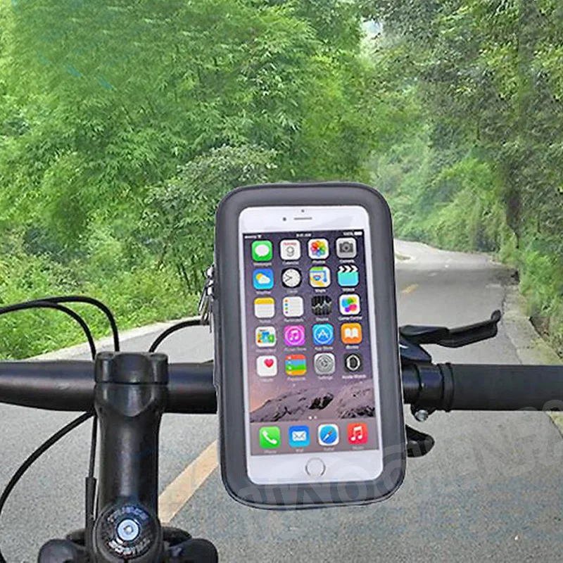

Mode Waterproof bag Bicycle Bike Mount Holder Mobile Case Cover For Apple iphone Samsung Galaxy