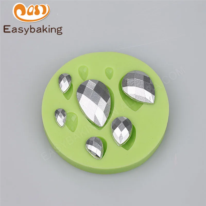 

Mini Gem diamond pattern silicone mold handmade baking tools chocolate candy clay fimo resin mould fondant cake decoration tools