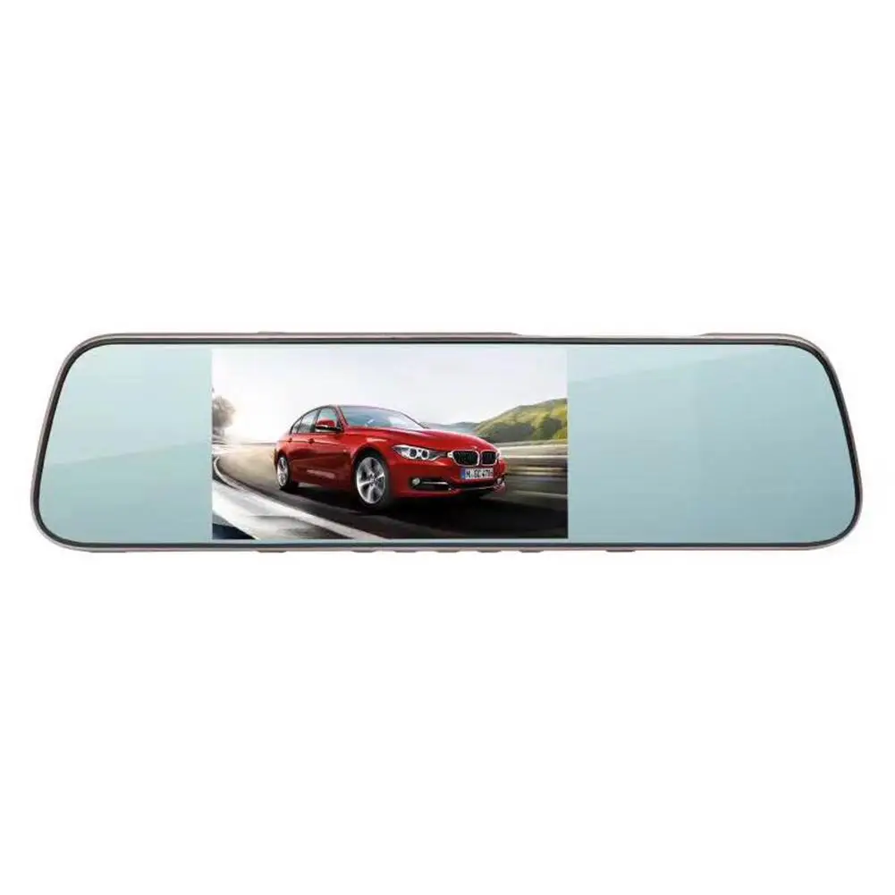 

High Quality Rear View Mirror Driving Recorder 5.0 Inch High Definition Night Vision Double Lens Reverse Image Stop Monitoring