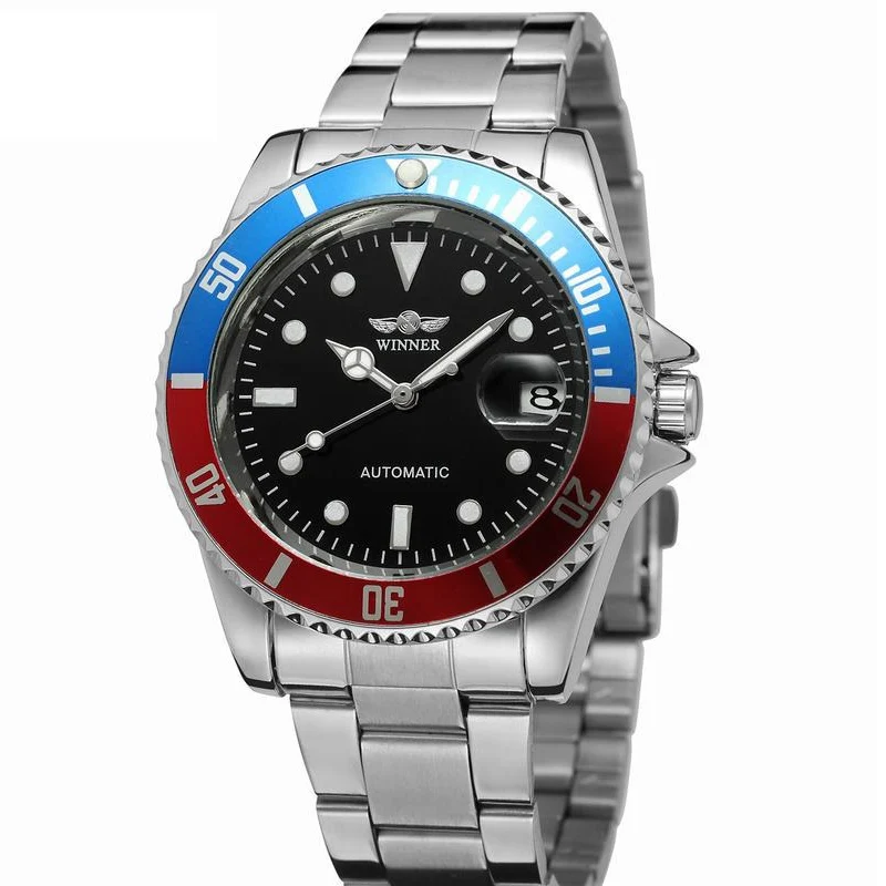 

Luxury Brand Men's Mechanical Watchs Casual Stainless Steel Clock Male Waterproof Sports Automatic Watchs Reloj Hombre