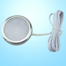 12 В 12 В 2 Вт 2,5 Вт круглый алюминиевый светодиодный освещение для шкафа Мебель Полка светильник Кухня витрина под шкаф светильник s шайба лампы