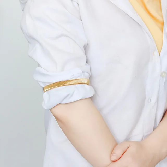 2 PCS Non slip Metal Armband Stretch Garter Shirt Sleeve Holder Unisex