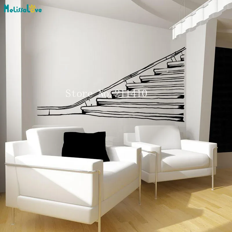 3D pared escalera parada Vinilos Paredes decoración para el hogar dormitorio auto-adhesivo vinilo arte murales regalo YT235