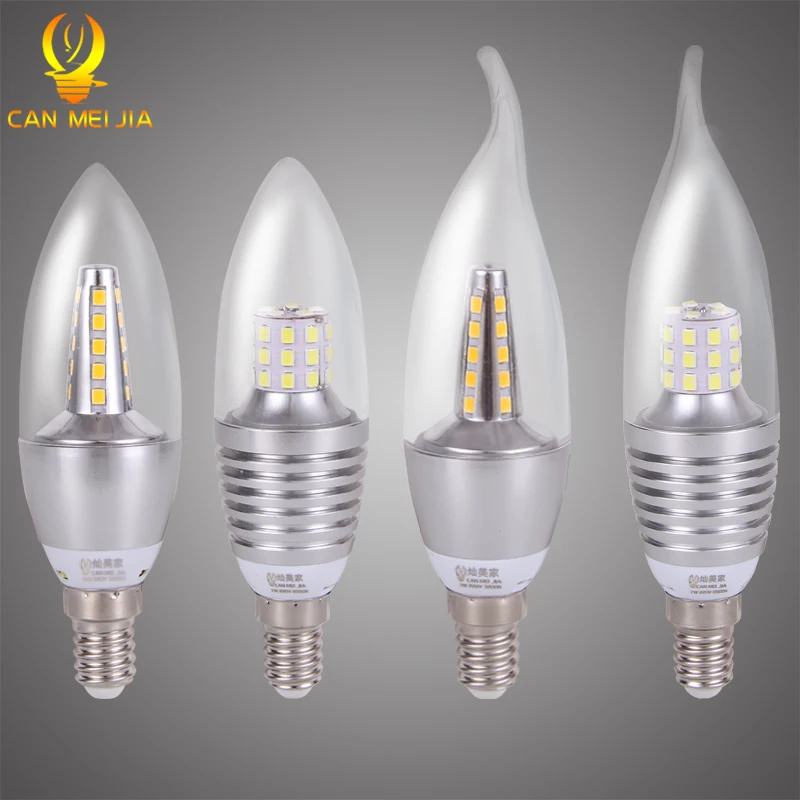 E14 Led Bulb 220V Led Lamp Candle Bulb Light 3W 5W 7W 9W Ampoule Bombilla Led for Home Lighting Decoration chandelier spotlight