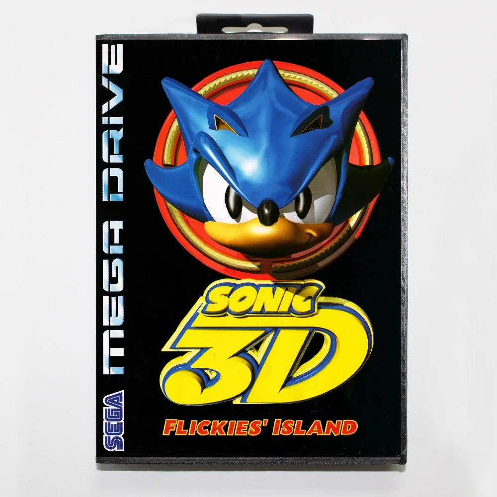 

Sonic 3d flickies island 16 bit SEGA MD Game Card With Retail Box For Sega Mega Drive For Genesis