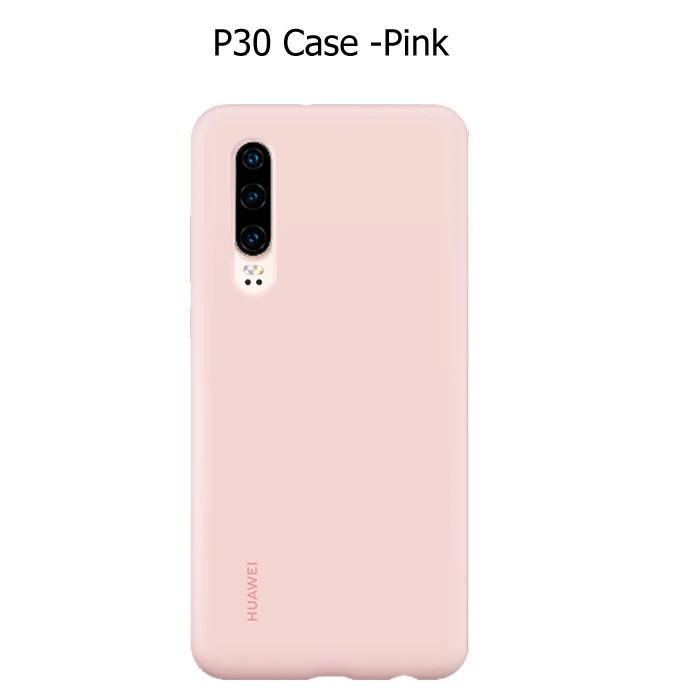 huawei P30 P30 Pro Чехол huawei официальный жидкий силиконовый защитный чехол из микрофибры односторонний huawei P 30 P 30Pro чехол - Цвет: P30 case pink