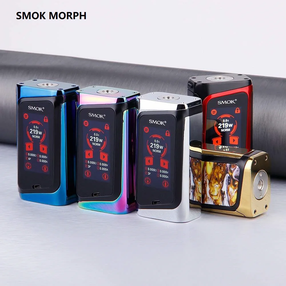 Оригинальный 219W SMOK MORPH 219 сенсорный экран TC бокс мод с большим экраном питания от