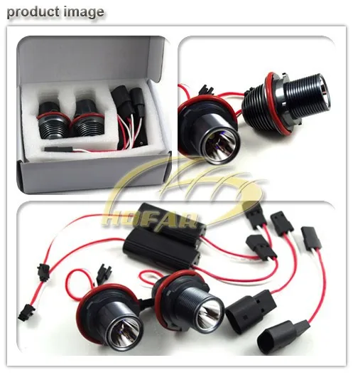 

10W Angel Eyes LED Marker for BMW E39 E53 X5 E60 E61 E63 E64 E65 E66 E87 E83 X3 Bright White Reflecting-cup Design