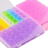 28 Slots Clear Rainbow Nail Art Glitter Rhinestone Storage Case Nail Decoration Plastic Box Jewelry Display Container Organizer ► Photo 2/6