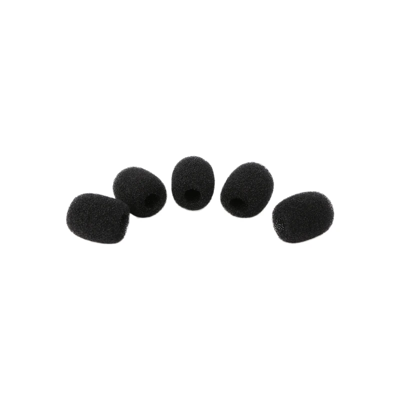 

New 5X Round Ball Lavalier Microphone Foam Windscreen Sponge Windshields 6mm Opening